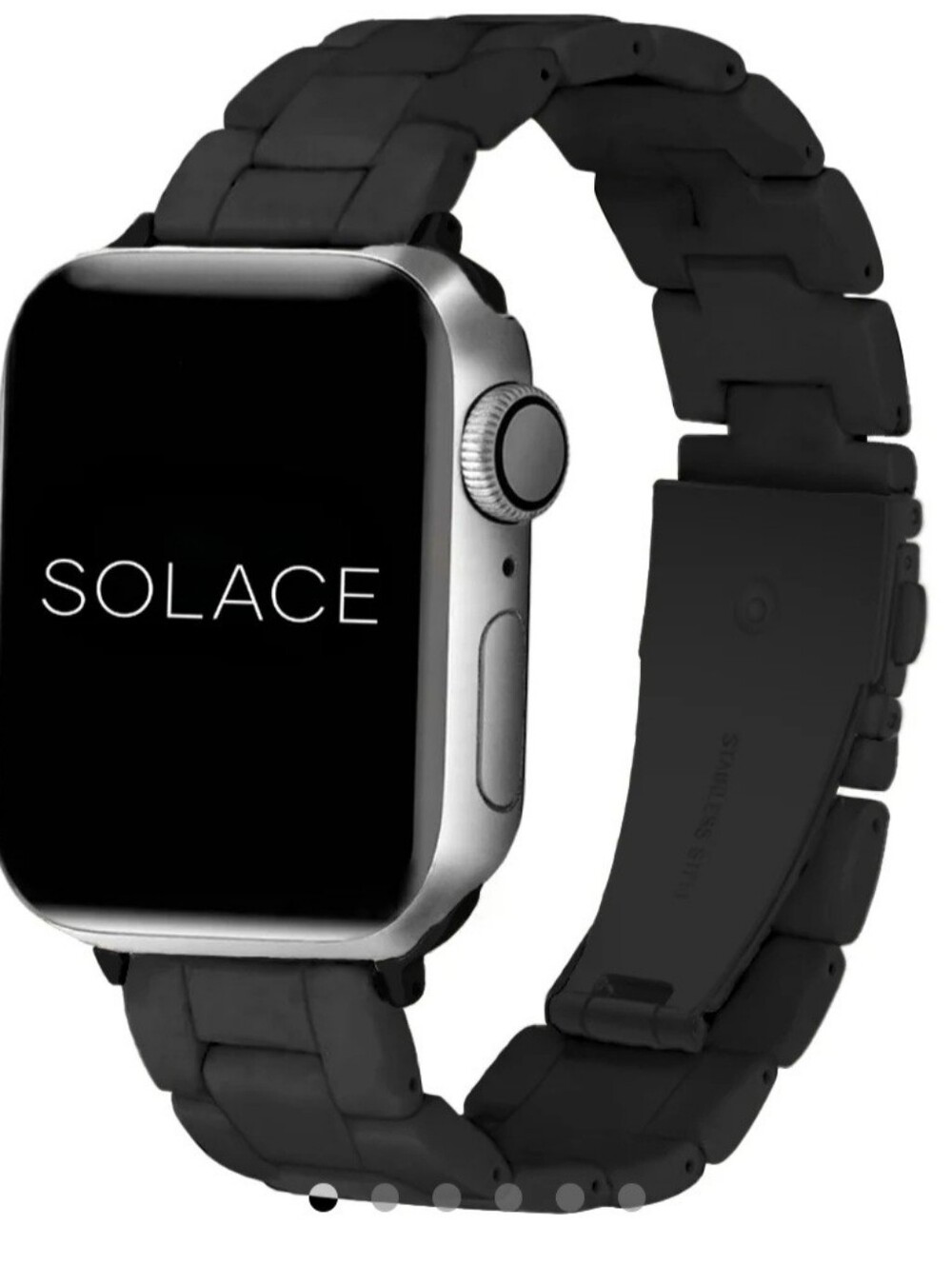 SOLACE Perma Band for Apple Smart Watch- Black